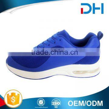 New product PU air cushion outsole blue shoes sport women with mesh upper