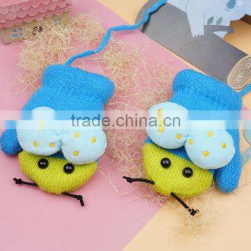 TC13008 Hot Selling Lovely Knitted Animal Pattern Baby Mitten Gloves New Fashion Winter Warm Baby Gloves With String photo-4