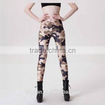 Summer New Design Womens Fitness Leggings Women Camouflage High Waist Skiny Stretch Sports Pants photo-5