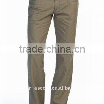 man wrinkle free 100% cotton long pants