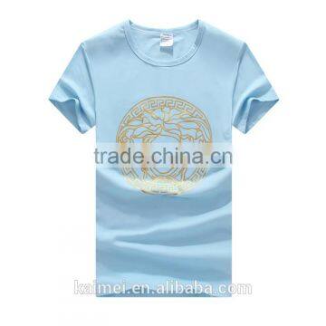 2017 100% Cotton OEM Anti-Wrinkle Unique Design Amazing Quality Hot-selling Best Choice Short Sleeve Casual Sports T-shirt photo-2