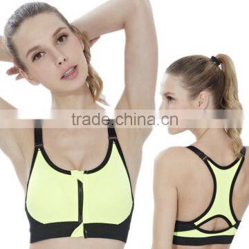 Zm10837a Fashion Wireless Fitness Bra Shakeproof Sports Underwear Yoga Bra With Zipper photo-4