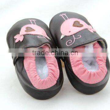 Wholesale Genuine Leather Soft Sole Sheepskin Girls Kids Shoes photo-2
