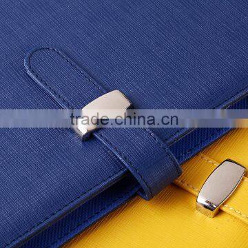 Custom Faux Leather Planner 6 Holes Loose Leaf Binder Clip Diary Notebook photo-2