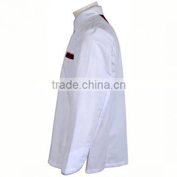 WRAP Audited Factories Restaurant Staff Uniforms Fitted Executive Chef Coats for Men photo-4