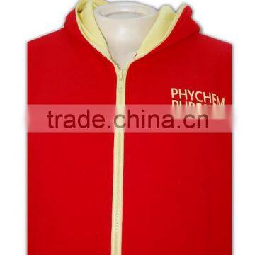 Lastest Product Best Price Plain Red Comfortable Custom Made Lined Hoodie photo-5