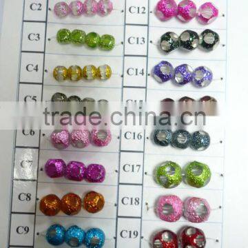 Glass Crystal Beads with Facetted and Plated