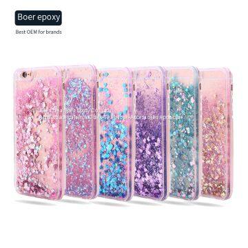 Anti gravity falling glitter case for mobile phone