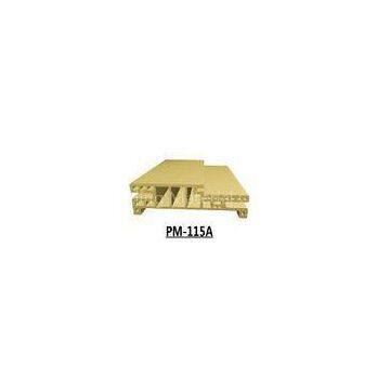 Decorative WPC Door Frame Profiles Fireproof , Natural Wood Color