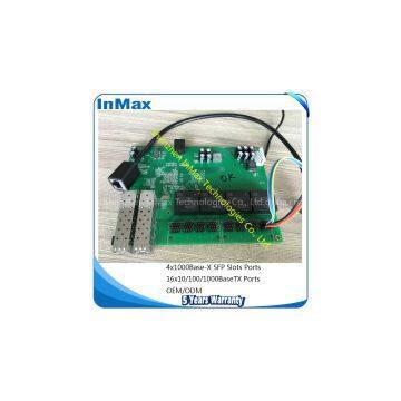 Полно-гигабитная промышленная коммутационная плата 4F+16T, встроенная плата, предоставление услуг ODM photo-2