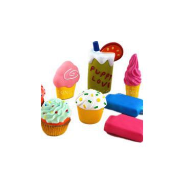 Ice Cream /cup Cake Shape Vinyl Pet Dog Toy