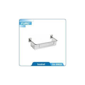 Wall mounted bathroom dual tier shower shelf