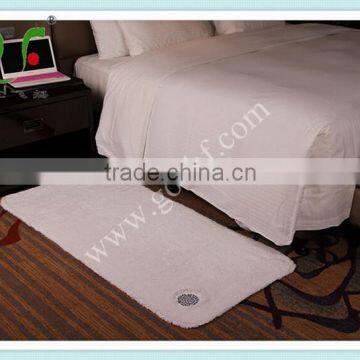 5 Star Standards 100% Cotton White Embroidery Hotel Mat Bath Mat photo-3