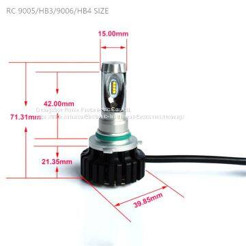 Led Car Headlight RC 9005/HB3/9006/HB4 CSP, 8000lm/set, 60w/set, Led Headlight Headlamp,single Beam photo-5