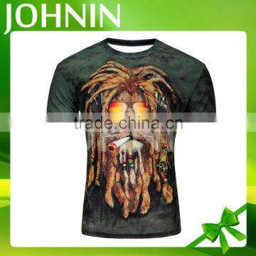 fast custom printing 3D design polyester t-shirt