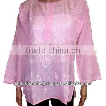 INDIAN DESIGNER CHIKAN KURTA KURTIS