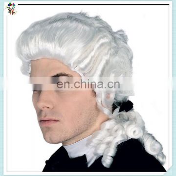 Adult Immortal Colonial Man Silver Peruke Synthetic Wigs HPC-0044