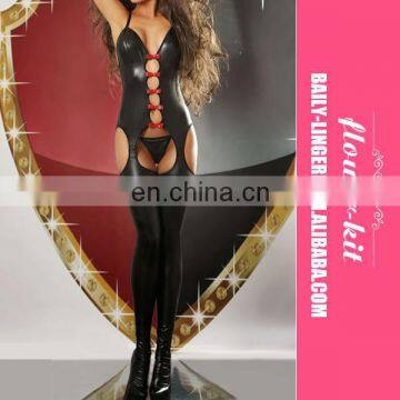 Women Sexy Leather Suit Lady PVC Teddy Lingerie Wholesale
