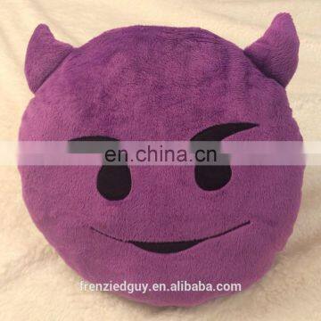 factory cheap emoji Devil emoticon emoji pillow