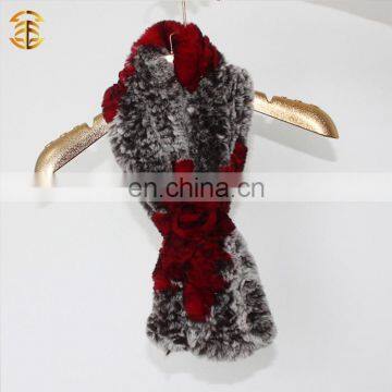 Wholesale Winter Elegant Women's Neckerchief Brand Rabbit Fur Scarf