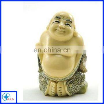 old chinese happy sitting laughing buddha