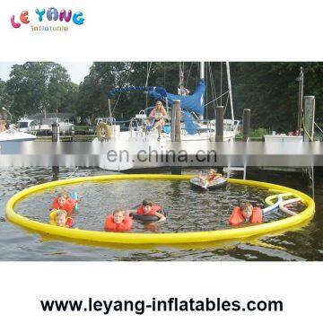 Inflatable floating yacht sea pool / giant swimming pool equipment / inflatable swimming pool