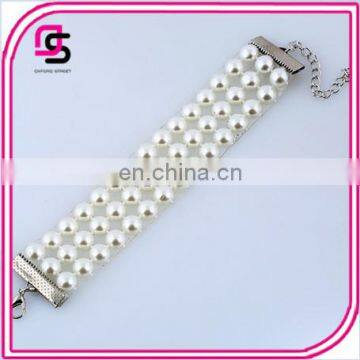 European Fashion Hotall-match Personality Brief Multilayer Pearl Bracelet Agent photo-3