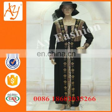 New style fashionable front open abaya women Kimono with lace trim fashion design lace abaya