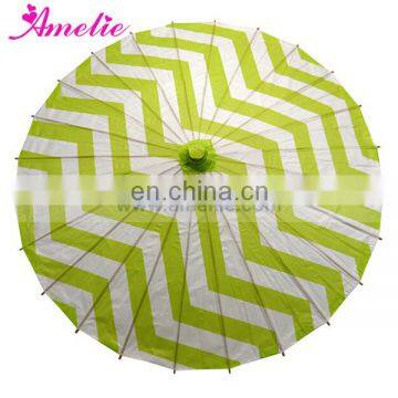 Custom Design Printed Beach Wedding Paper Umbrella