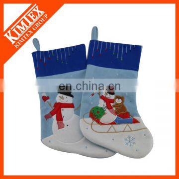 2015 New wholesale blue santa stockings