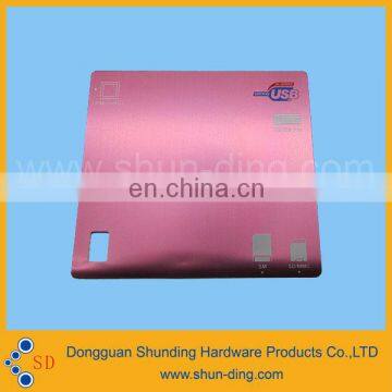 High quality customzied pink metal electronic outer casing