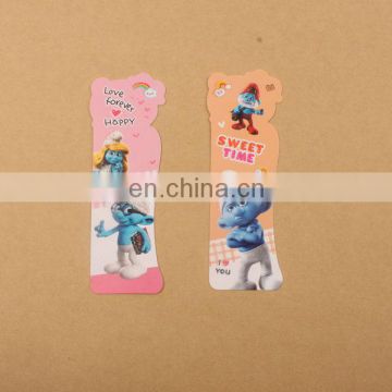 cheap reusable die cut custom ecofriendly PP material bookmark