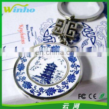 Winho China style keychain with blue and white