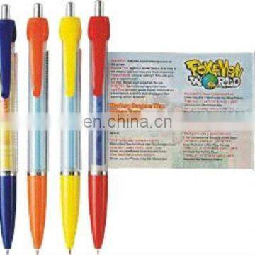 Pull Reel Ball Pen