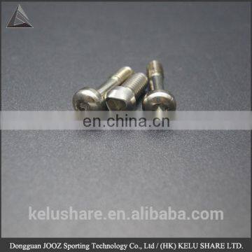 Cross point irregular big round flat head screw