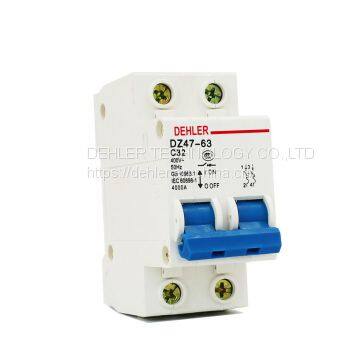 Dz47-63 C32 2p Miniature Circuit Breakers Household Air Switchcircuit Breaker Household Switch photo-4