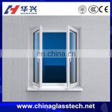 CE certificate tempered/laminated glass size customized cheaper price white color china famous conch brand upvc window and door