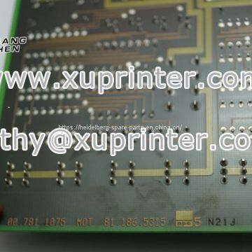 81.186.5315 Engine board MOT 00.785.0370 Heidelberg MOT card Heidelberg SM / CD102 SM74 SM52 used electronic card