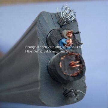 Flat Traveling Cable With Power Cable and CCTV CAMERA Cable photo-2