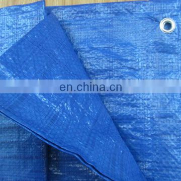 blue color / 60gsm HDPE woven fabric with LDPE lamination waterproof tarpaulin