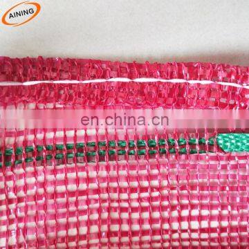 PE/PE 24 by 33 mesh onion product bags from china