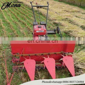 Wheat crop cutting machine with lawn mower recoil starter