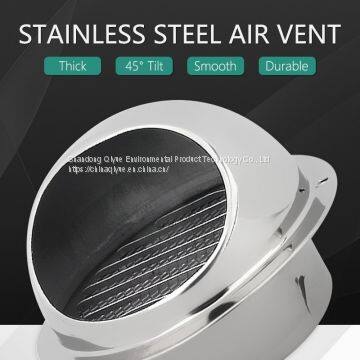 stainless steel exhaust hood, hood external wall vent cap, ventilation cap air ventilation