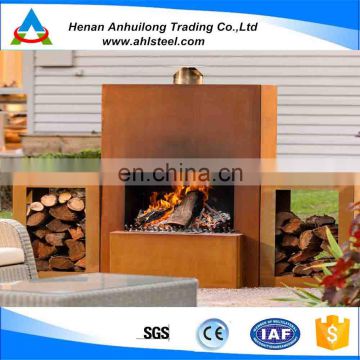 Outdoor&Indoor Corten Steel Fireplace Fire Pits