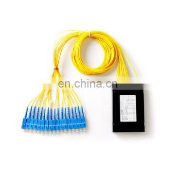 ABS Box Mini G657A1 G652D Fiber Optic PLC Splitter 1x2 1x4 1x8 With SC APC UPC Connector