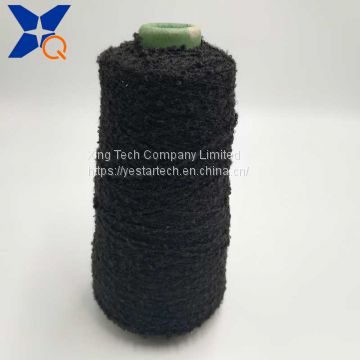 Black 300D loop yarn pass needle detector fancy yarn fashion warmer touchscreen gloves in winter