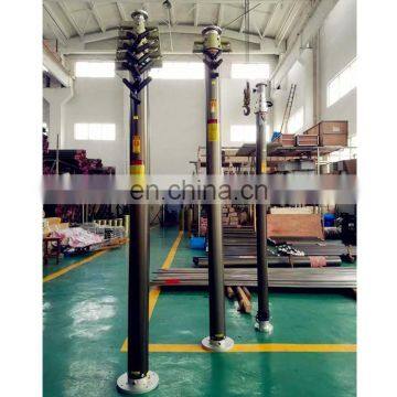 23m pneumatic Telescopic Metal Mechanical Mast