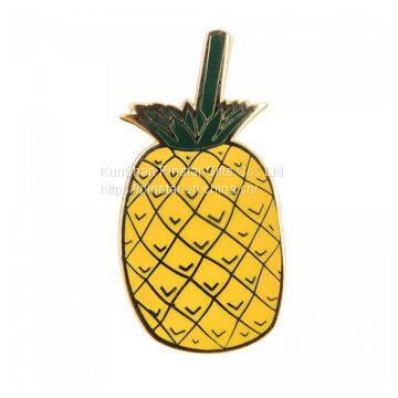 Pineapple Hard Soft Enamel Pin Custom photo-2