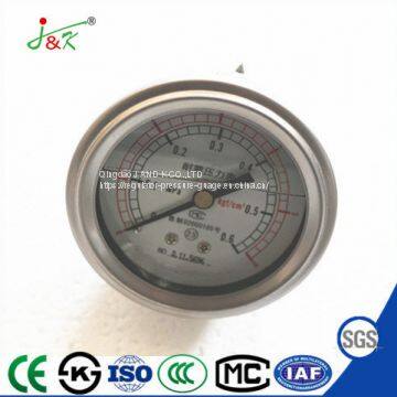 Axial Direction Shock-Resistant Pressure Gauge