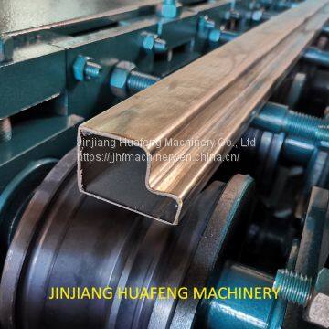 Stainless Steel P Section Pipe Roll Forming Machine, Metal Door Frame Roll Former Machinery